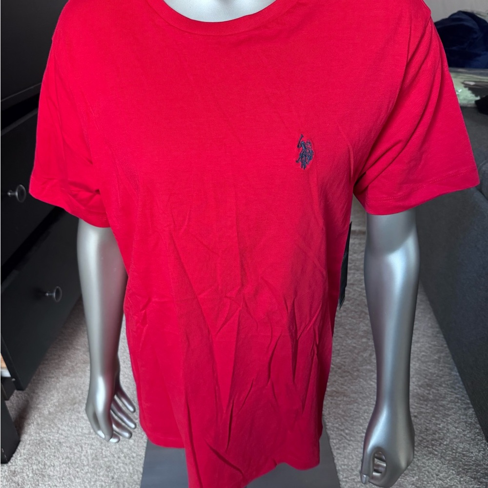 U.S. Polo Assn. Men's Red Short Sleeve Tee
